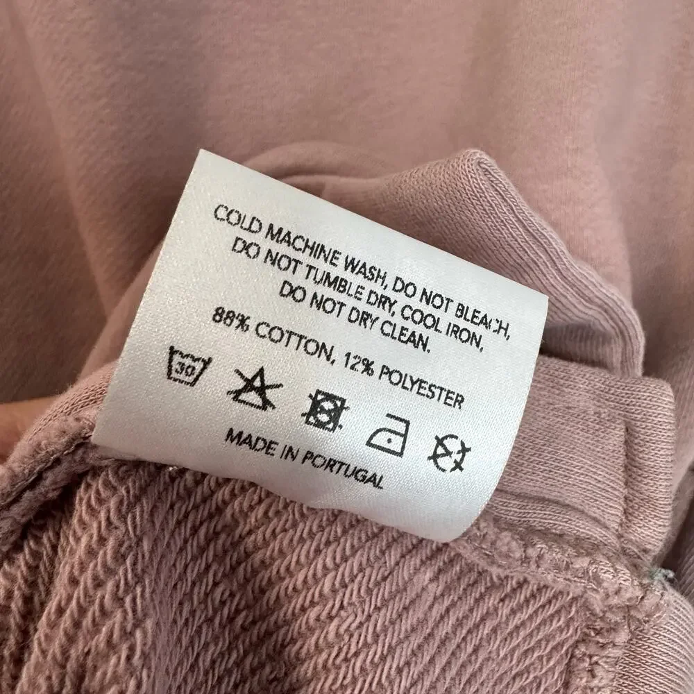 Varley Blush Manning Sweatshirt Double Zippered Pullover Casual Women's S - Picture 10 of 12